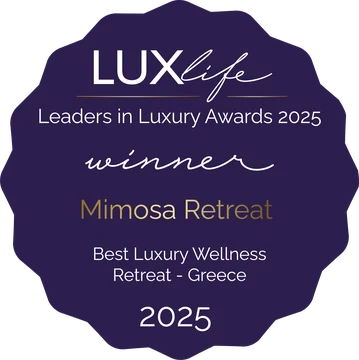 Lux Life Leaders in Luxury Awards 2025, winner: Mimosa Retreat, Best Luxury Wellness Retreat, Greece